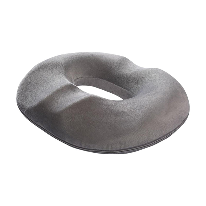 Donut Pillow for Tailbone Pain Orthopedic Surgery Recovery Office Chair Gray