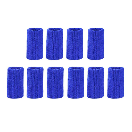 10Pcs Finger Protector Elastic Comfortable for Baseball Badminton Cycling Blue