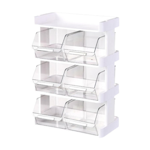 Crofta Tea Storage Box with Dividers Tea Bags Organizer for Desktop Cabinet Bedroom 4 tier