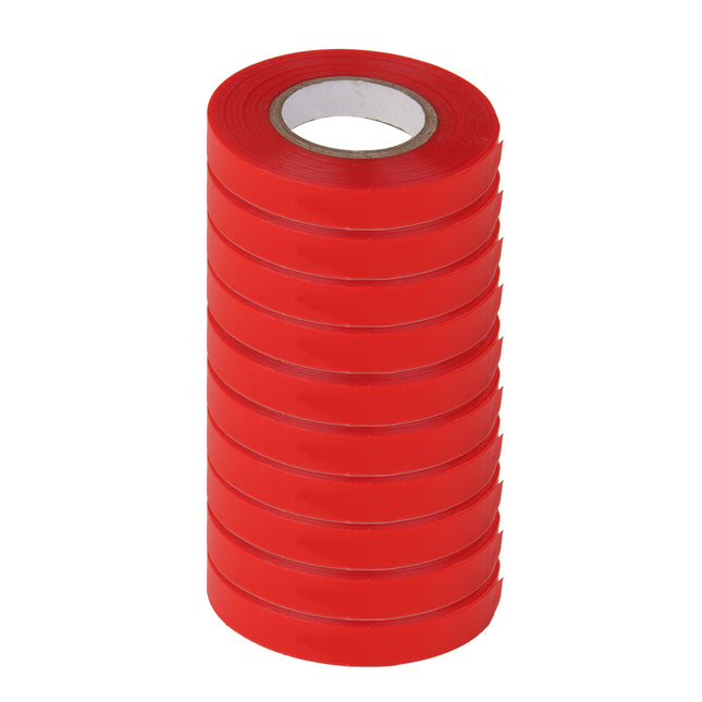 Crofta 10 Rolls Red Sturdy Stretch Tie Tape 82ft Plant Garden Greenhouse