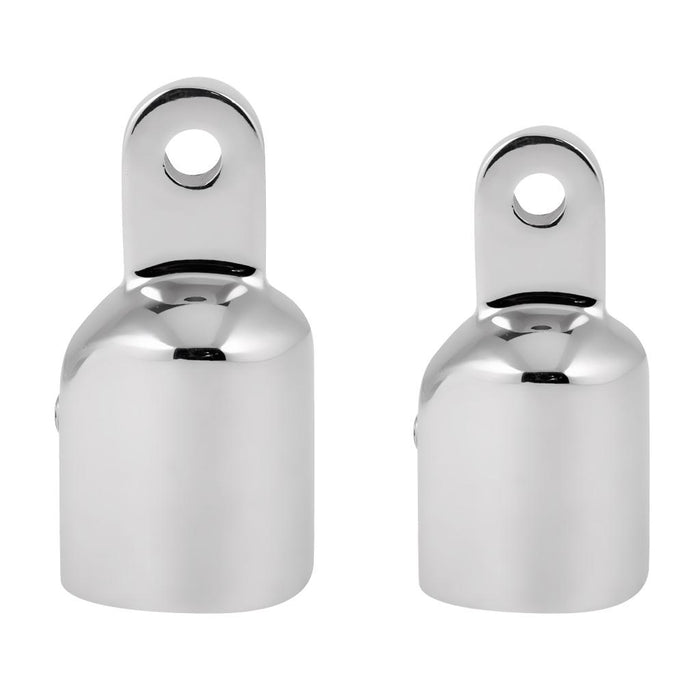 Crofta 2 Pieces 316 Stainless Steel Eye End Cap Bimini Top Fitting Marine Hardware