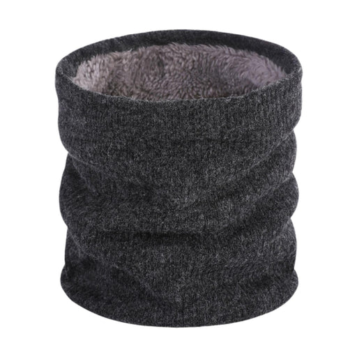 Crofta Winter Neck Warmer Women Men Thermal Snood for Snowboarding Bicycling Biking Dark Gray