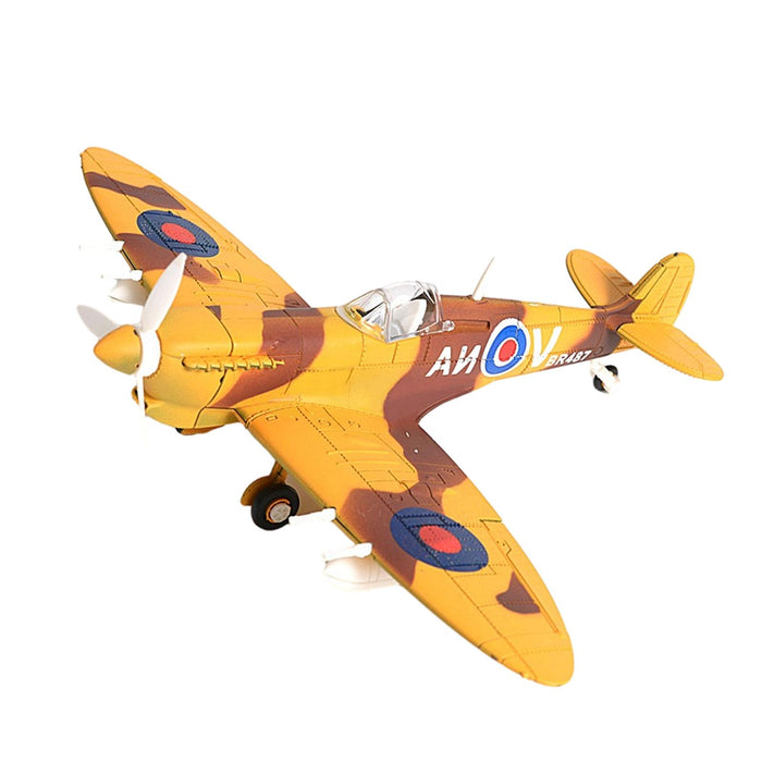 Crofta 1:48 Scale Plane Model Ornament Desk Decor Collectibles Fighter Building Set Yellow