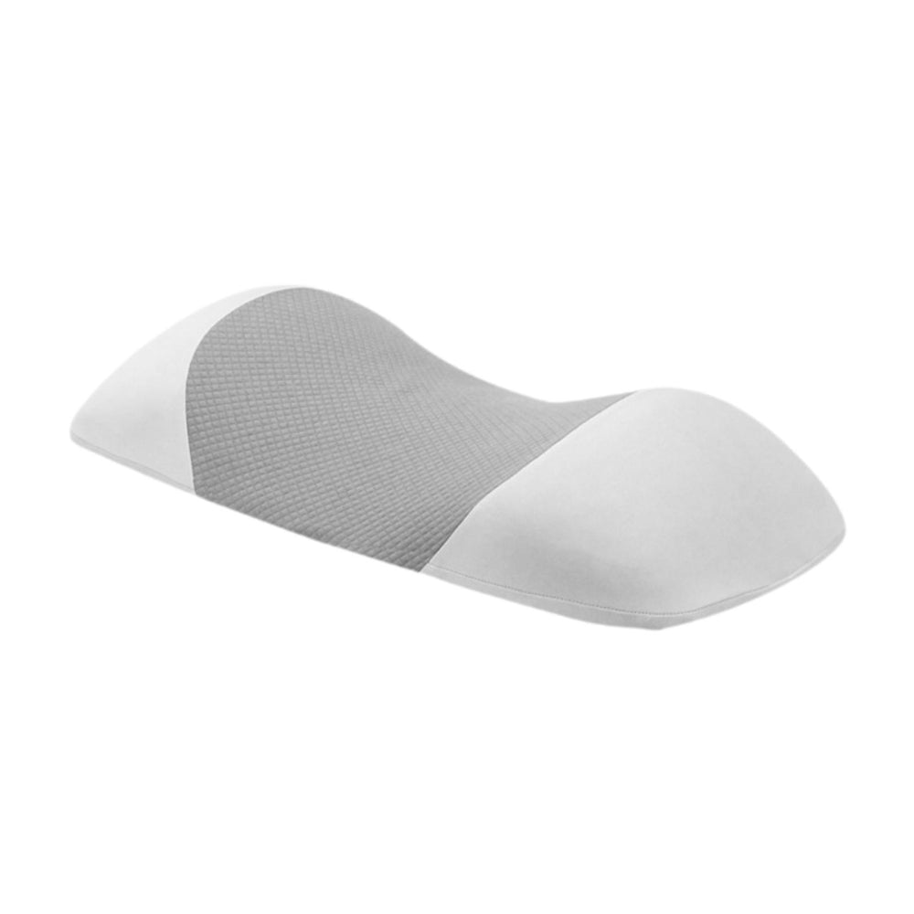 Crofta Lumbar Support Pillow Breathable Pad Memory Foam Pillow for Resting Bed Home white