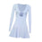 Crofta Women's Tennis Skirt Dress Elegant with Built in Bra for Summer Gym Exercise M Light Blue