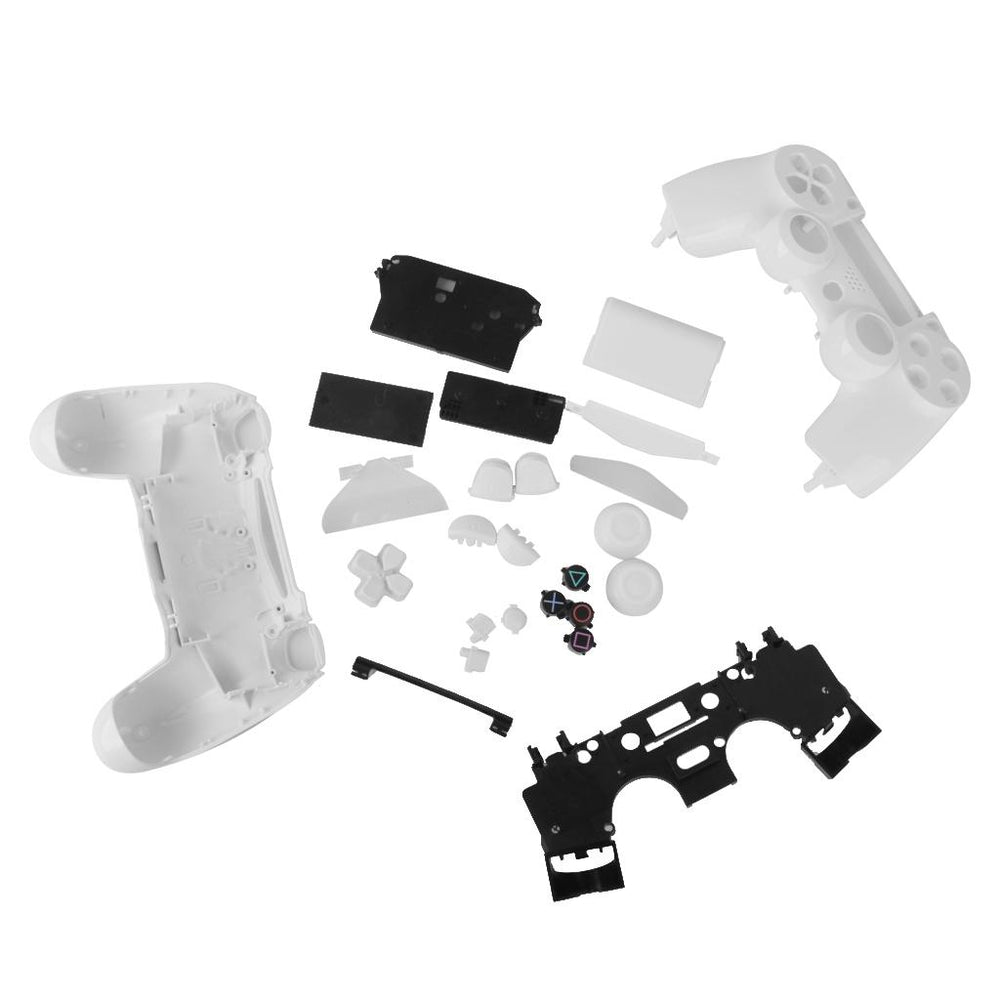 Crofta Full Housing Shell Case Button Replacement Part for Sony PS4 White