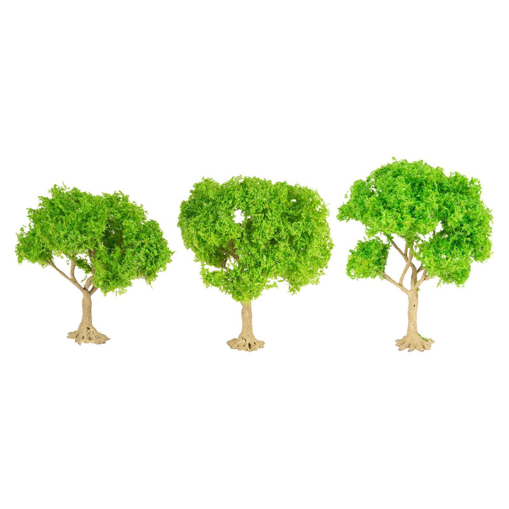 Crofta 3x Model Trees Diorama Tree for Railway Building Model DIY Scenery Landscape green trees