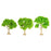 Crofta 3x Model Trees Diorama Tree for Railway Building Model DIY Scenery Landscape green trees