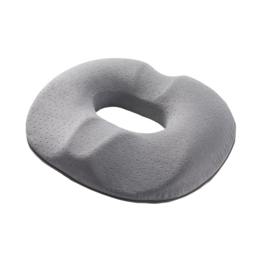 Crofta Office Chair Cushion Portable Donut Pillow for Wheelchair Hemorrhoids Travel Gray