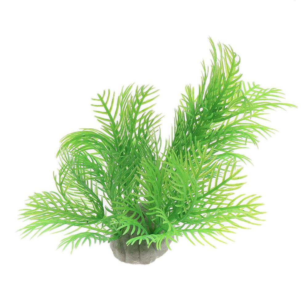 Crofta 6cm Plastic Aquarium Plants Ornament for Fish Tank - Green