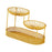 Crofta 3 Tier Fruit Basket Fruit Bowl Fruits Stand Holder for Potato Storage Veggie Gold