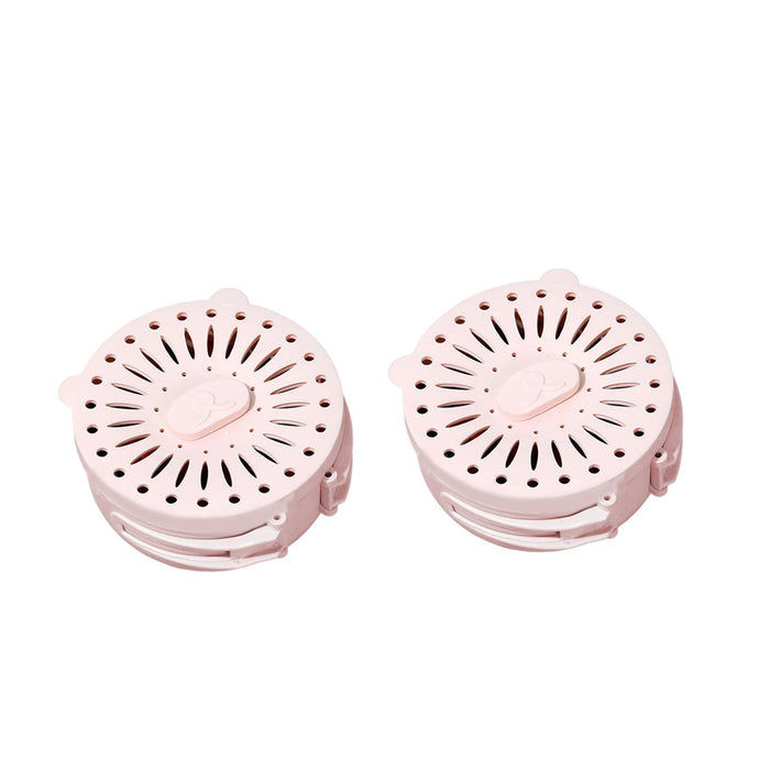 2 Pieces Colanders Bowl Draining Basket for Outdoor Activities Office Picnic Pink