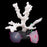 Crofta Aquarium Fish Tank Soft Silicone Sea Plant Fake Coral Decor Ornament White