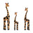 Crofta Wooden Giraffe Sculpture Creative Crafts Animal Figure for Home Office Decor Orange and Black