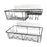 2x Shower Caddy Shelf with Hooks Shower Shelf Bathroom Storage