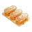 Crofta Dried Fruit Plate Snack Container Divided Serving Dishes for Wedding Cookies orange