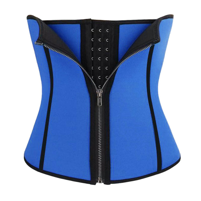 Crofta Women Shapers Slimming Waist Trainer Body Shaper Waist Corset Blue XXL