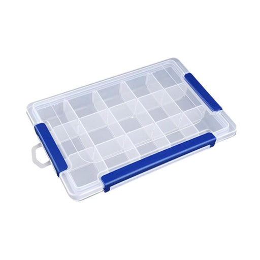 Crofta Clear Organizer Box Multipurpose Portable Container for Art DIY Screws Beads 15 Grid Large