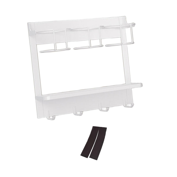 Water Bottle Holder Hanging Water Bottle Rack for Countertop Pantry Cupboard white  3 cup