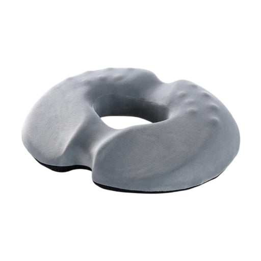 Crofta Donut Pillow Seat Cushion for Long Term Sitting Non Slip for Car Sitting Pad Male Gray