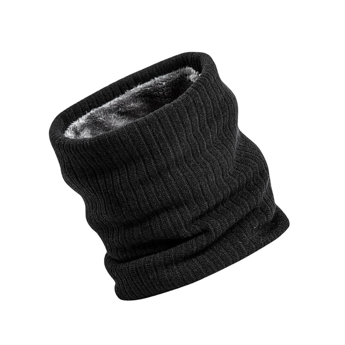 Winter Neck Warmer Gaiter Soft Neck Scarves for Running Cold Weather Cycling Black