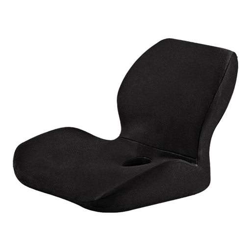 Crofta Memory Foam Seat Cushion Soft Breathable for Office Chair Travel Car Driving black