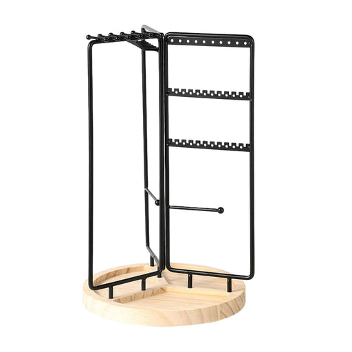 Crofta Jewelry Rack Chains Jewelry Display Stand for Shop Living Room Shopping Mall Black