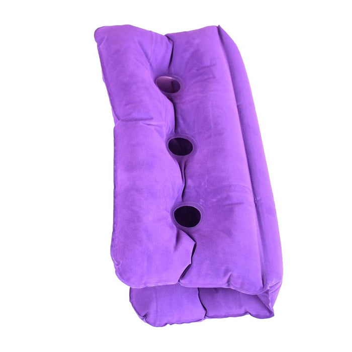 Crofta Foldable Air Inflatable Cushion Seat Chair Wheelchair Pillow Pad Purple