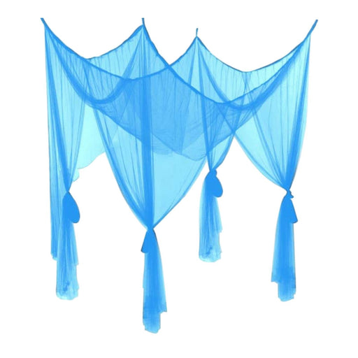 4 Corner Post Bed Canopy Net Hanging Bed Valance for Girls Kids Room Camping