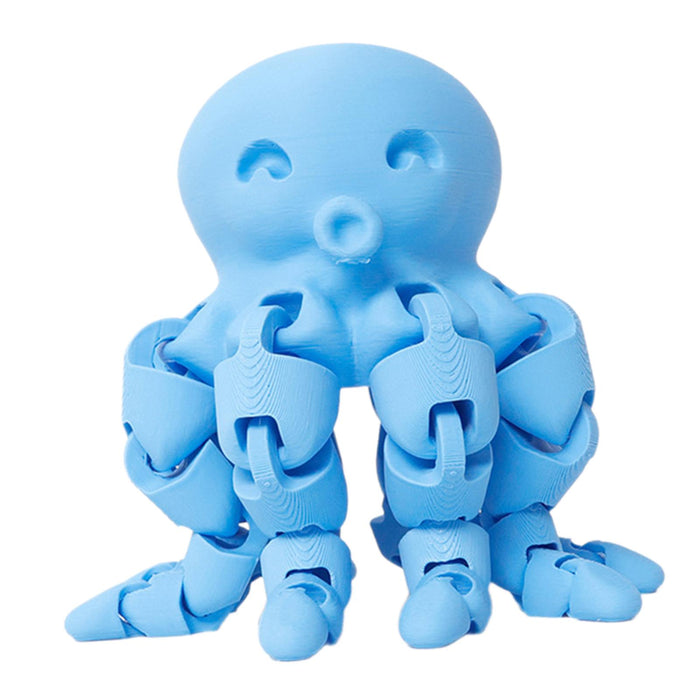 Crofta 3D Printed Octopod Animals Toy Decoration 3D Printing for Birthday Gifts blue