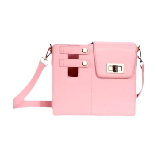 Crofta Crossbody Water Cup Storage Bag Trendy Shoulder Bag for Shopping Work Travel Pink