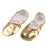 Women Girl Gold Ballet Pointe Gymnastics Leather Dance Shoes 37