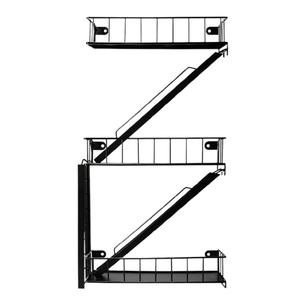 Fire Escape Wall Shelf 3 Layers Wall Mounted Shelf for Office Indoor Outdoor