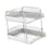 Crofta Desktop Organizer Holder Office Desktop Storage for Living Room Kitchen Dorm White