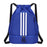 Drawstring Backpack Adjustable Shoulder Straps for Women Men String Swim Bag Blue