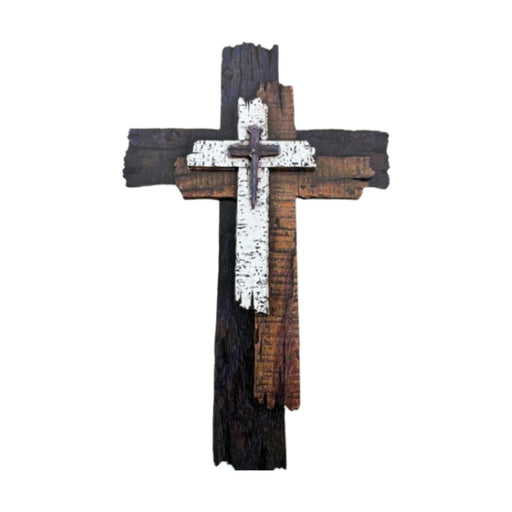 Crofta Wooden Wall Cross Collectible Gift Party Supplies for Bedroom Cabinet Window