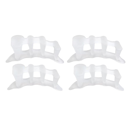 Crofta 2 Pairs Bunion Corrector Toes Separators Manicure Dividers Fixed  White