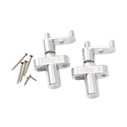 Crofta 2 Pieces Dressing Table Hinges Strong Load Bearing Capacity Concealed Hinges 80kg Torque