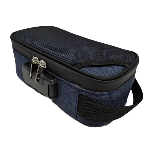 Crofta Smell Proof Bag Heavy Duty Portable Storage Case for Men Women Outdoor Party Dark Blue