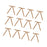 Crofta 12 Pieces Twist Tie Bows Christmas Tree Decoration for Cake Treat Bags Party Brown