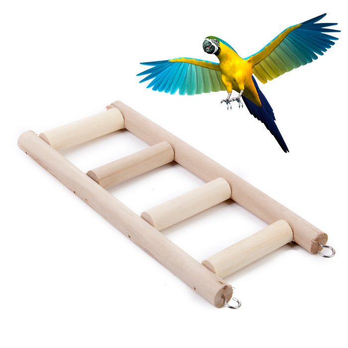 Crofta Wooden Mouse Rat Hamster Step Ladder Bridge Gerbil Pet Parrot Bird Rodent Canary Toys