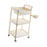 Crofta 3 Tier Rolling Storage Organizer Rolling Cart for Dressing Room Dorm Kitchen 1 drawer