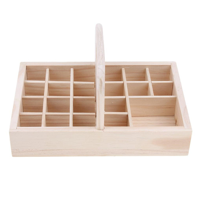 21Slot Wooden Essential Oils Storage Case, 15 ml Oil Bottles Display Case Holder Rack