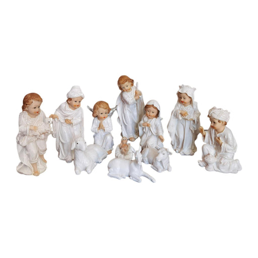 Crofta 11x Christmas Nativity Scene Figurine Set Crafts for Home Xmas Gift Tabletop