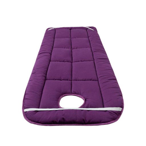 SPA Massage Table Pad Soft Bed Mat for Bathrooms Guesthouses Massage Parlors Purple