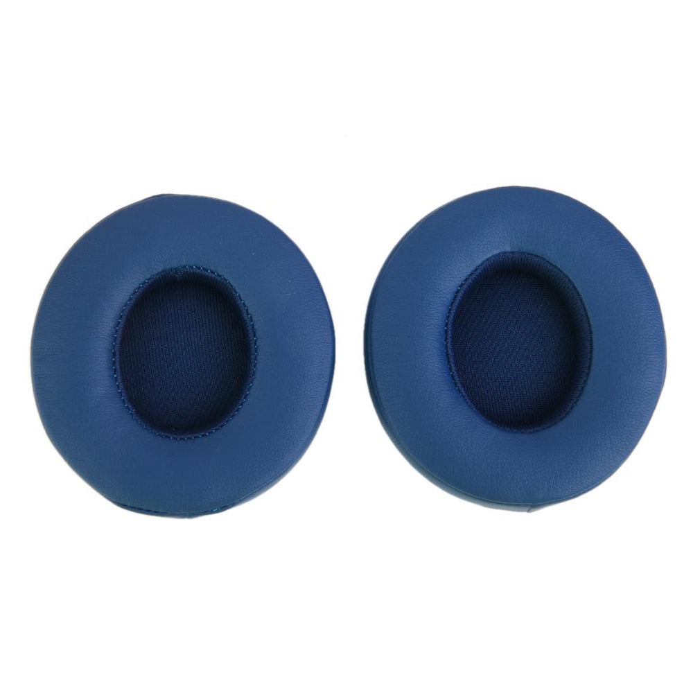 Crofta 1 Pair Protein Leather Replacement Ear Pads for Monster Beats SOLO 2.0 Blue