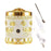 Crofta Electric Incense Burner Gift Decor Accessories for Tea Table Living Room Silver Golden