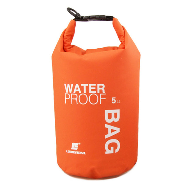 Crofta Waterproof Dry Bag Sack Pouch Kayaking Camping Rafting Floating 5L Orange