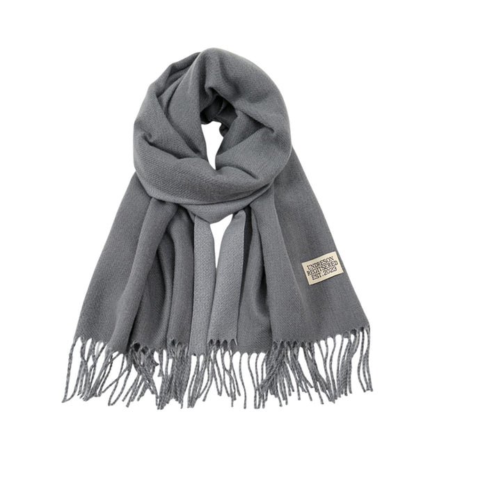 Crofta Pashmina Shawl Wrap Fashionable Long Winter Scarf for Bedroom Office Wedding Dark Grey