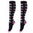 Crofta Women Running Jogging Long Sleeves Compression Socks Black Pink M S